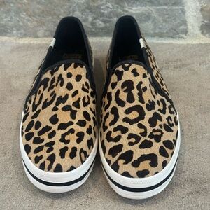 New Kate Spade Keds Brown & Black Cheetah Slip-On Sneakers Sold Out EVERYWHERE